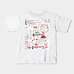 Buddhist Rhetoric Being Balanced Kids T-Shirt